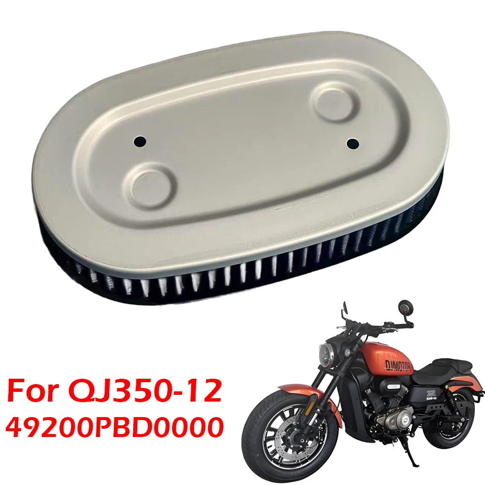 

Очиститель воздушного фильтра двигателя мотоцикла, нетканый материал с высоким расходом, фильтрующий элемент воздухозаборника для QJMOTOR QJ350-12B QJ350-12