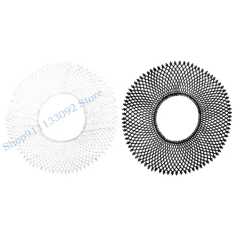 غطاء للرقبة ذو ياقة صناعية H9ED، شبكة قابلة للتنفس، ياقة قابلة للفصل للنساء أثناء السفر
