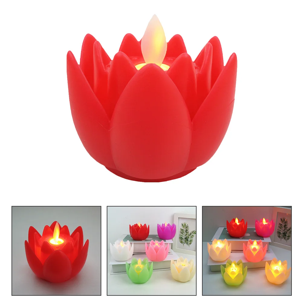 LED Lotus Lamp Floating Pool Light Colorful Decoration for Garden Pond Wedding Event Night Lighting Lotus Light