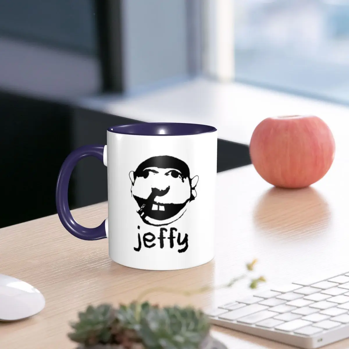 Jeffy Face Sml Rapper Mug Funny Ceramic Coffee Cups Tea Mugs Milk Cup Drinkware Gift for Friends