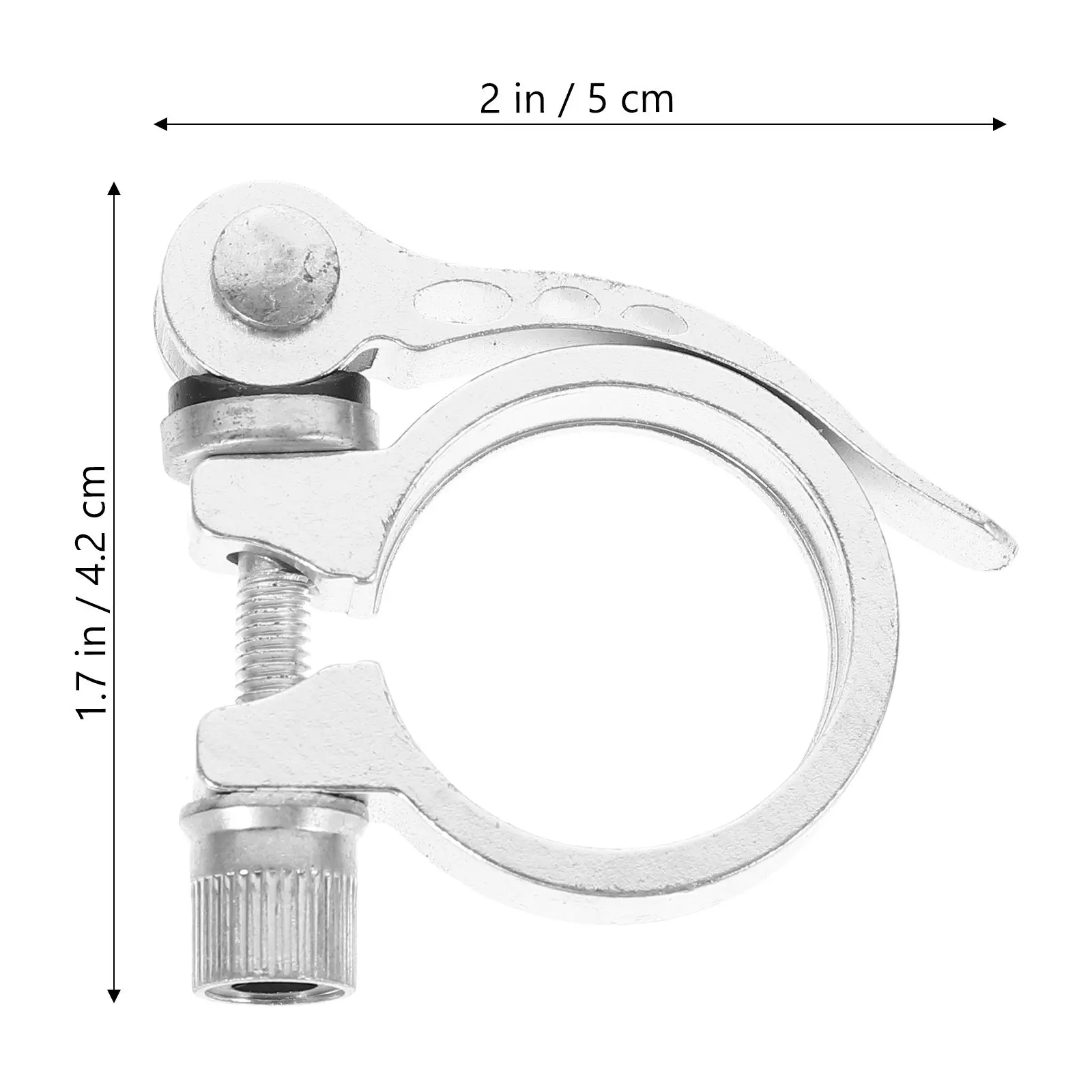 2Pcs Premium Quick Release Bike Seatpost Clamp Easy Install Adjustable No Tools Required for Fixed Gear and Road Cycling Use
