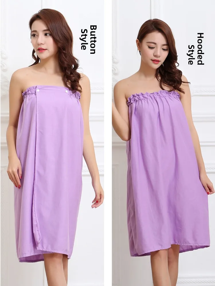 Pure Cotton Thin Strap Bath Robe Guest Service Beau Salon Sauna St Room Scrubbing Guest Dr Women's Batobe Skimpy