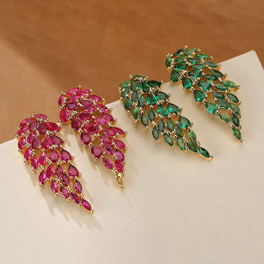 High Quality Vintag Women Stud Earrings,Delicate Shiny Earrings Party Dating Gift Wedding Jewelry