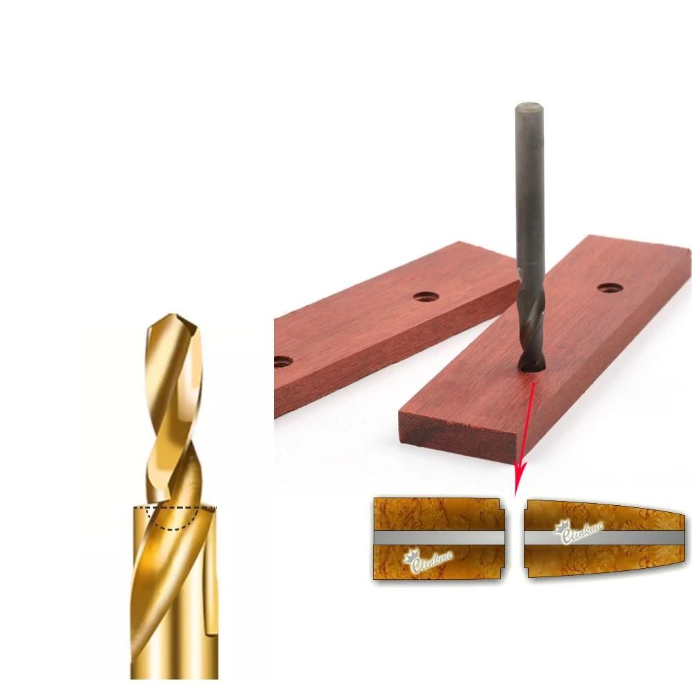4.1 MM to 6.1MM 180 Angle Straight Shank Step HSS M35 Metal Drill Bit For Corby Bolt (4.1mm X10mm)