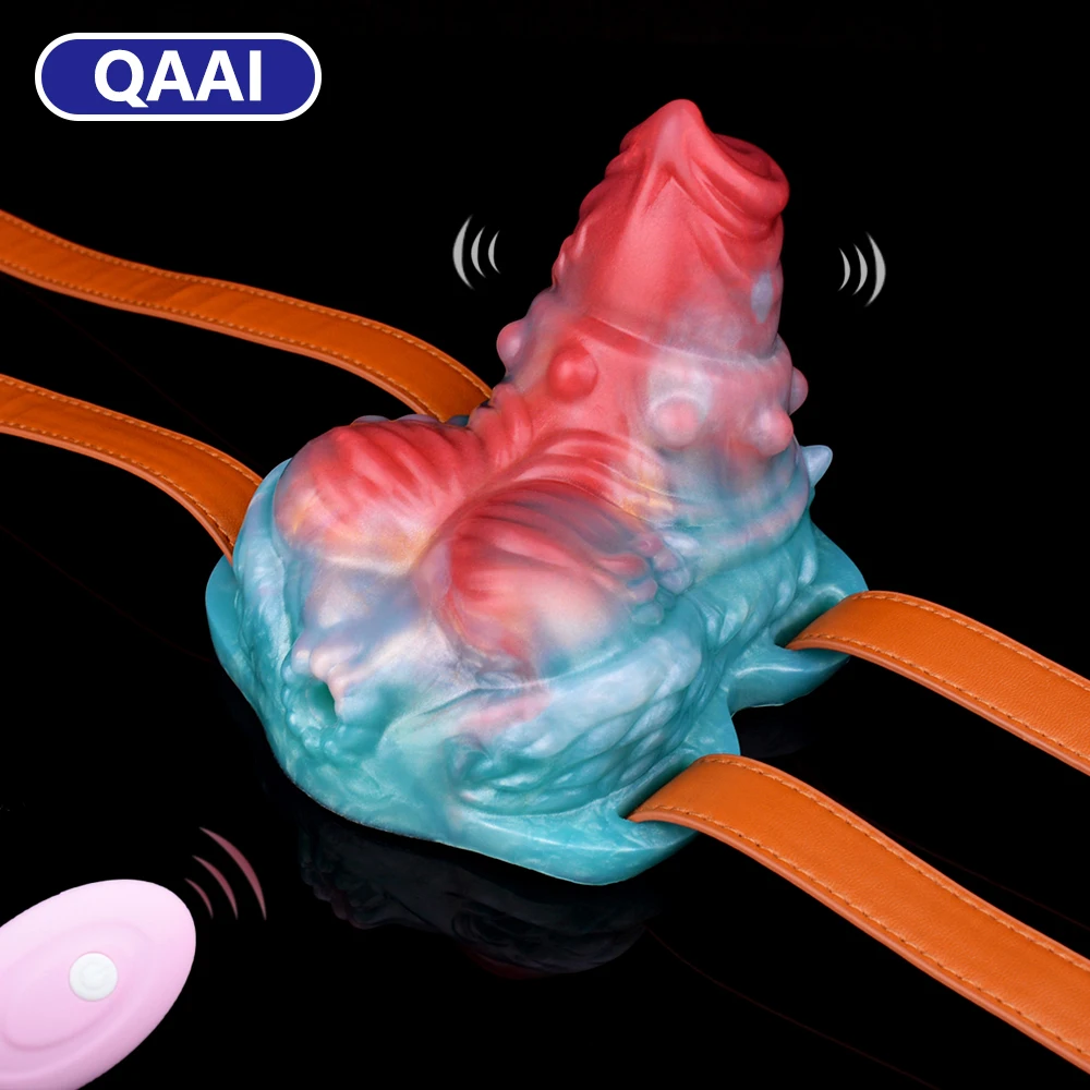 

QAAI Wireless Remote Control Grinder With Strap Hump Grinding Clitoral Massager G-spot Stimulation Silicone Sex Toy For Women