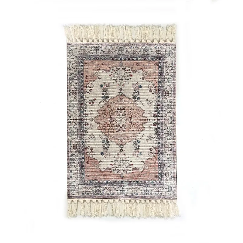

Living Room Carpet Persian Home Decor Ethnic Style Hand Knotted Tassels Bedroom Bedside Rug Outdoor Camping Mat Custom Size Gift