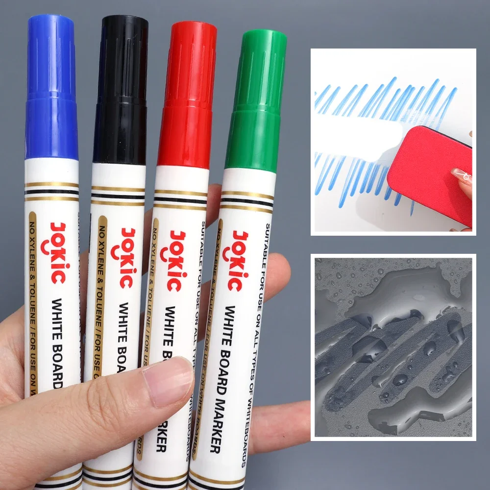 Imagem -04 - Erasable Whiteboard Marker Pen Grupo Dry Erase Markers Escritório e Material Escolar Azul Preto Vermelho Verde Canetas Quadro Branco Cores