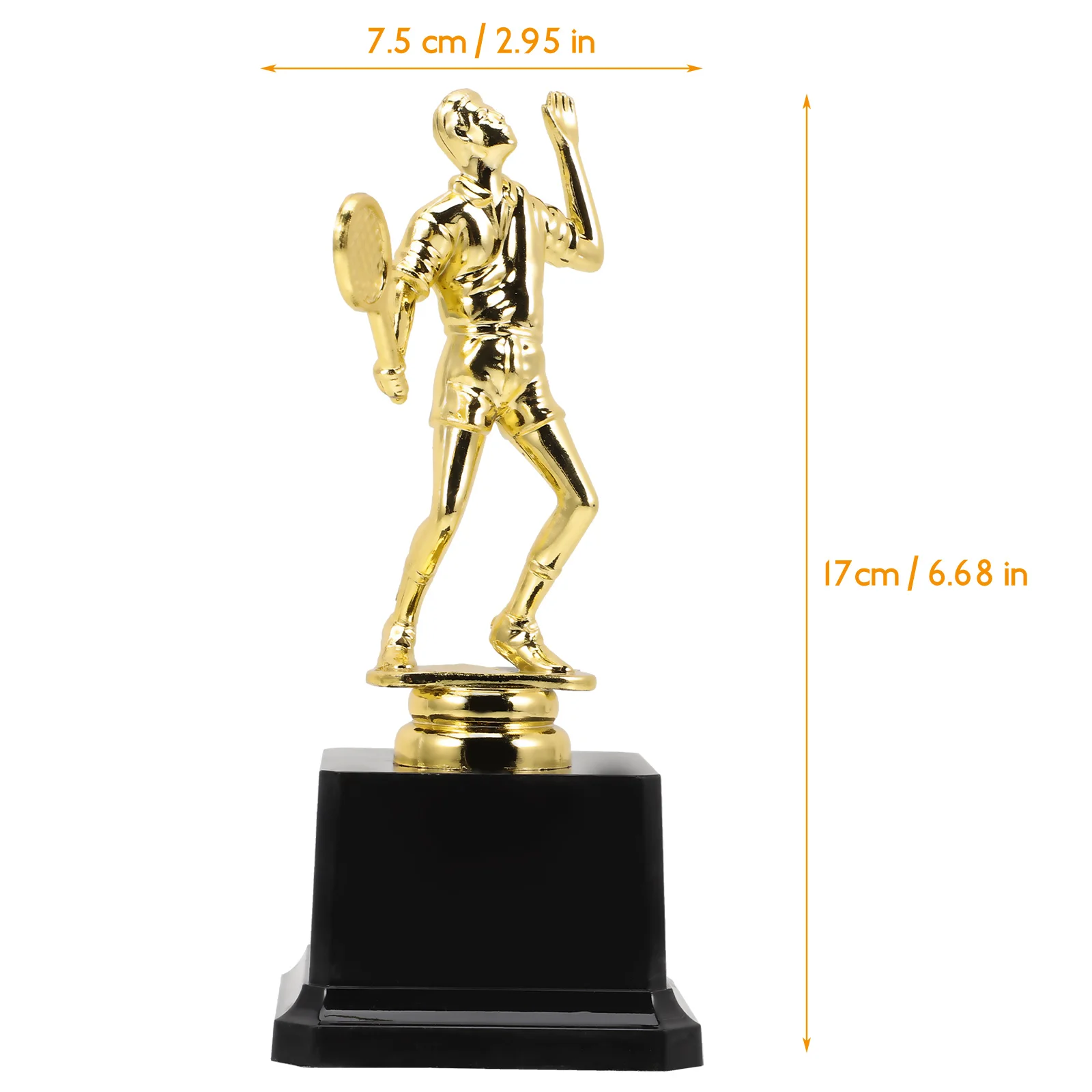 Badminton Model Children Trophy Decor Gold for Champion Award Cup Exquisite Creative Clothing Small