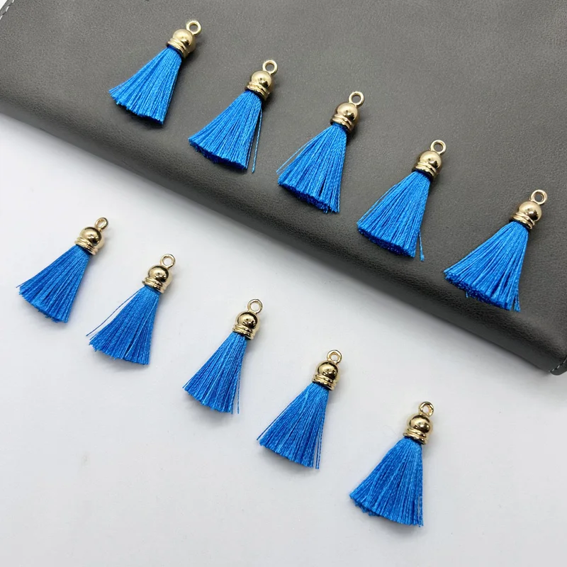 10pcs 30mm Key Tassels DIY Bookmark Tassels for Crafts Accessories of Furiture and Jewelry Earrings Decor