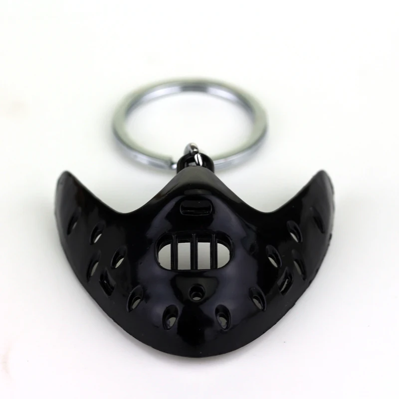 Movie Jewelry The Silence of The Lambs Mask Hannibal Lecter Keychain Pendant NecklaceJewelry Gifts Unisex  Accessories