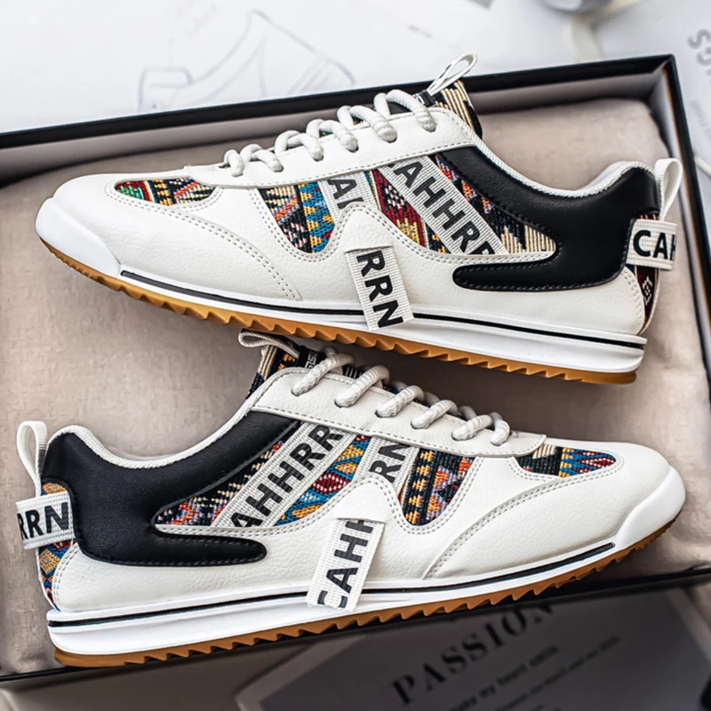 

Новые мужские кожаные кроссовки для скейтбординга, повседневные, для активного отдыха, бега, туризма, тенниса, на платформе, класса люкс