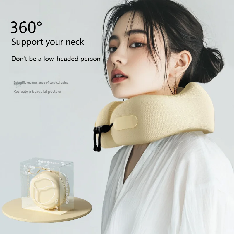 

U-Shaped Memory Cotton Outdoor Travel Plane Neck Pillow Portable High Speed Rail Car Neck Pillow Sleeping