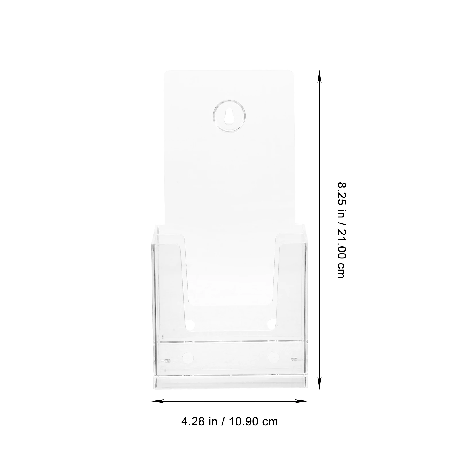 Desktop File Mounted Document Holder Acrylic Paper Stand Transparent Space Saving Organizer Pamphlets