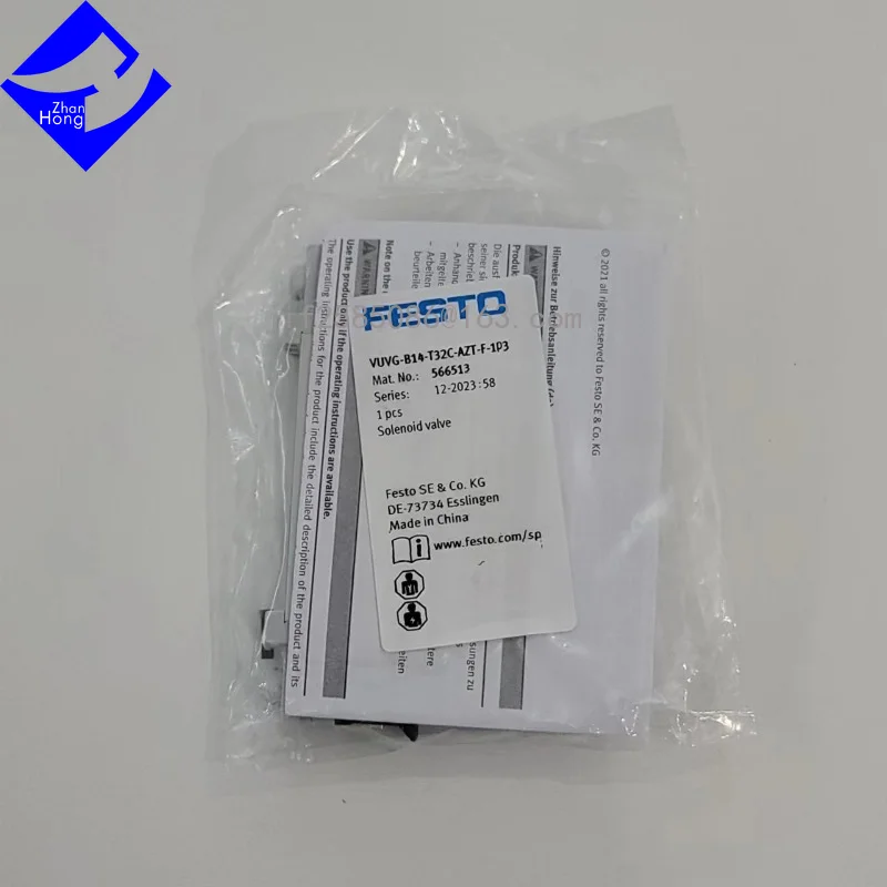 

FESTO 566513 VUVG-B14-T32C-AZT-F-1P3 Genuine Original Spot Special Offer, Available in All Series, Price Negotiable, Authentic