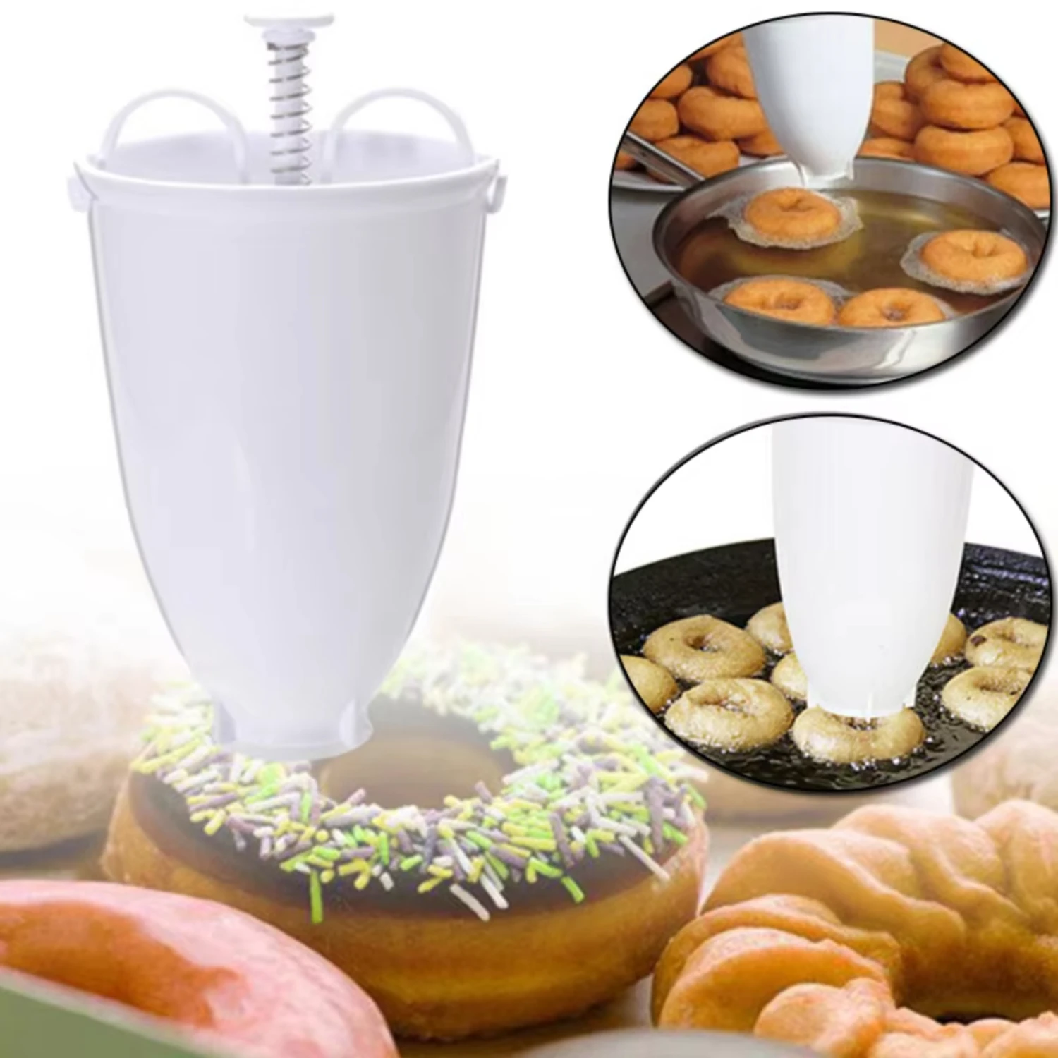 Easy Fast Portable Donut Maker - Manual Doughnut Machine