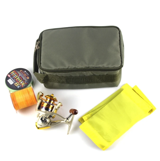 Oxford Fishing Tackle Bag Large capacity Portable Fishing Reel Lure Hook Gear Storage Handbag Outdoor Fishing Reel Case