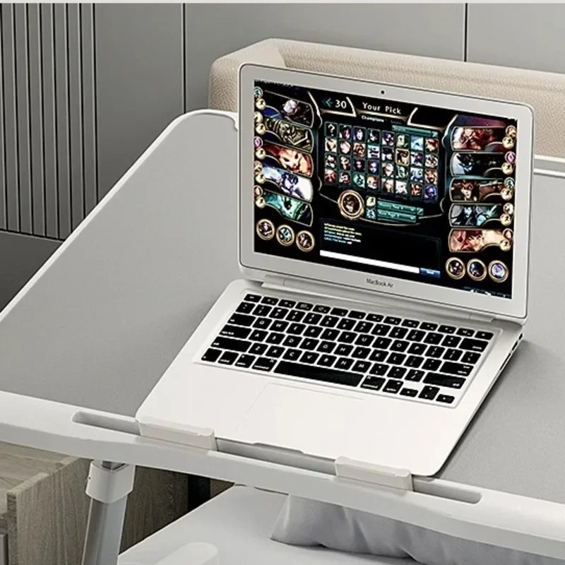 Mesa ajustável para laptop, placa de leitura, essencial para uso diário doméstico, bandeja para notebook em PVC, suporte de armazenamento, mesa de estudo portátil