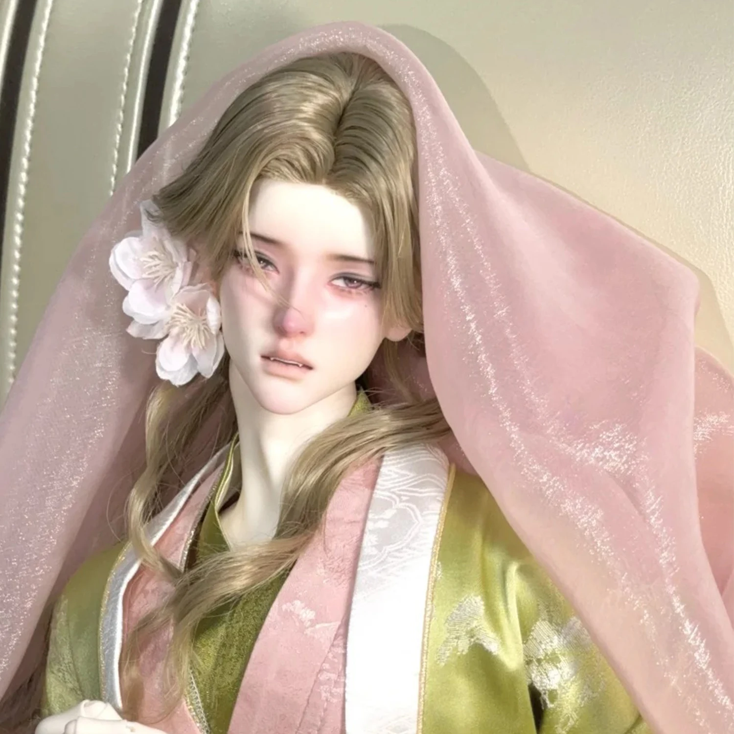 

XTAO 1/3 голова куклы с шаровым шарниром, острые клыки и лисьистые глаза, уникальная голова ручной работы из смолы, скульптура, неокрашенная, без тканей, лицом