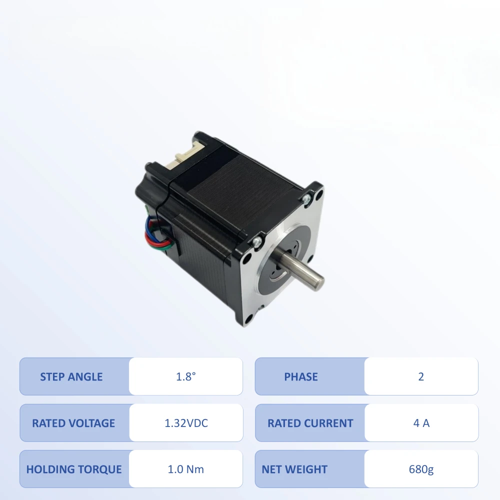 high torque 23 56.4mm 1.8 degree 2 phase 1.32V DC 4A 1Nm hybrid stepper motor for numerical control machine tools