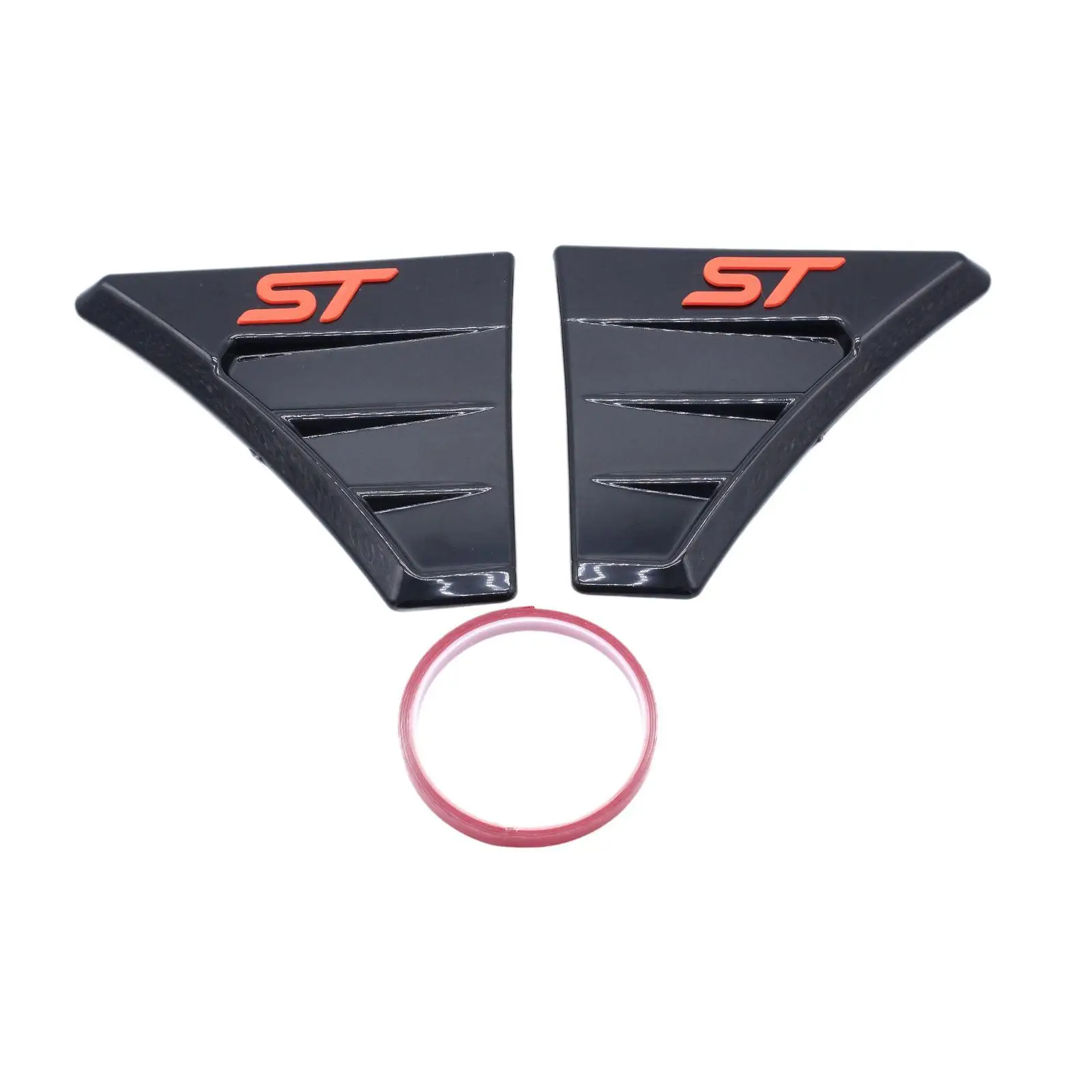 Side Air Wing Covers Black for Focus RS MK2 Fine Craftsmanship Sturdy