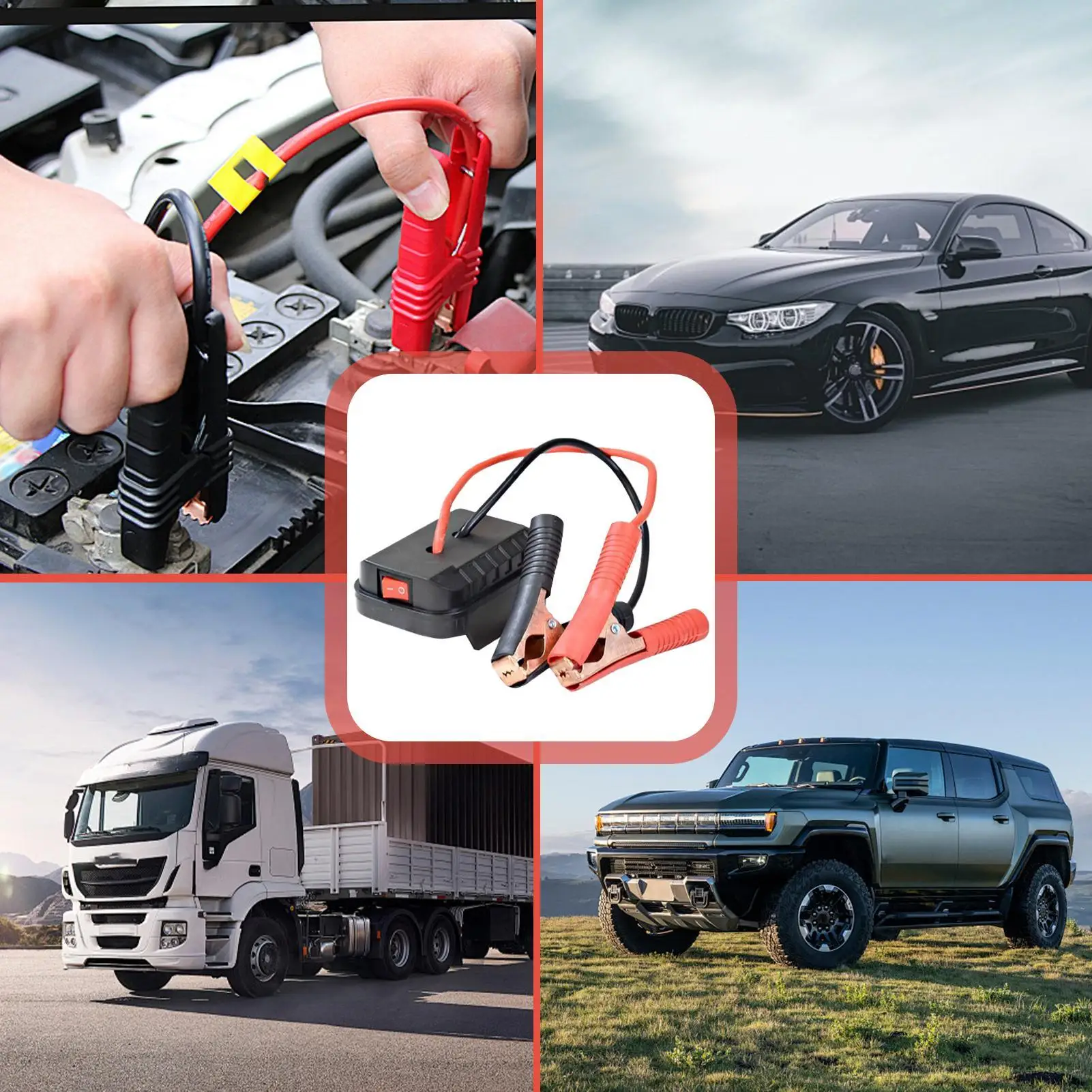 Lithium Auto-Starthilfe Tragbare Starthilfegerät Batterie-Pack Schnellladung Kfz-Booster mit Doppel-USB-Anschlüssen