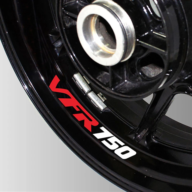 Wheel Reflective Decalques Decoração, Motocicleta Styling Stripes, Pneu Aro Weterproof Sinal Adesivos para Honda VFR750, Vfr750