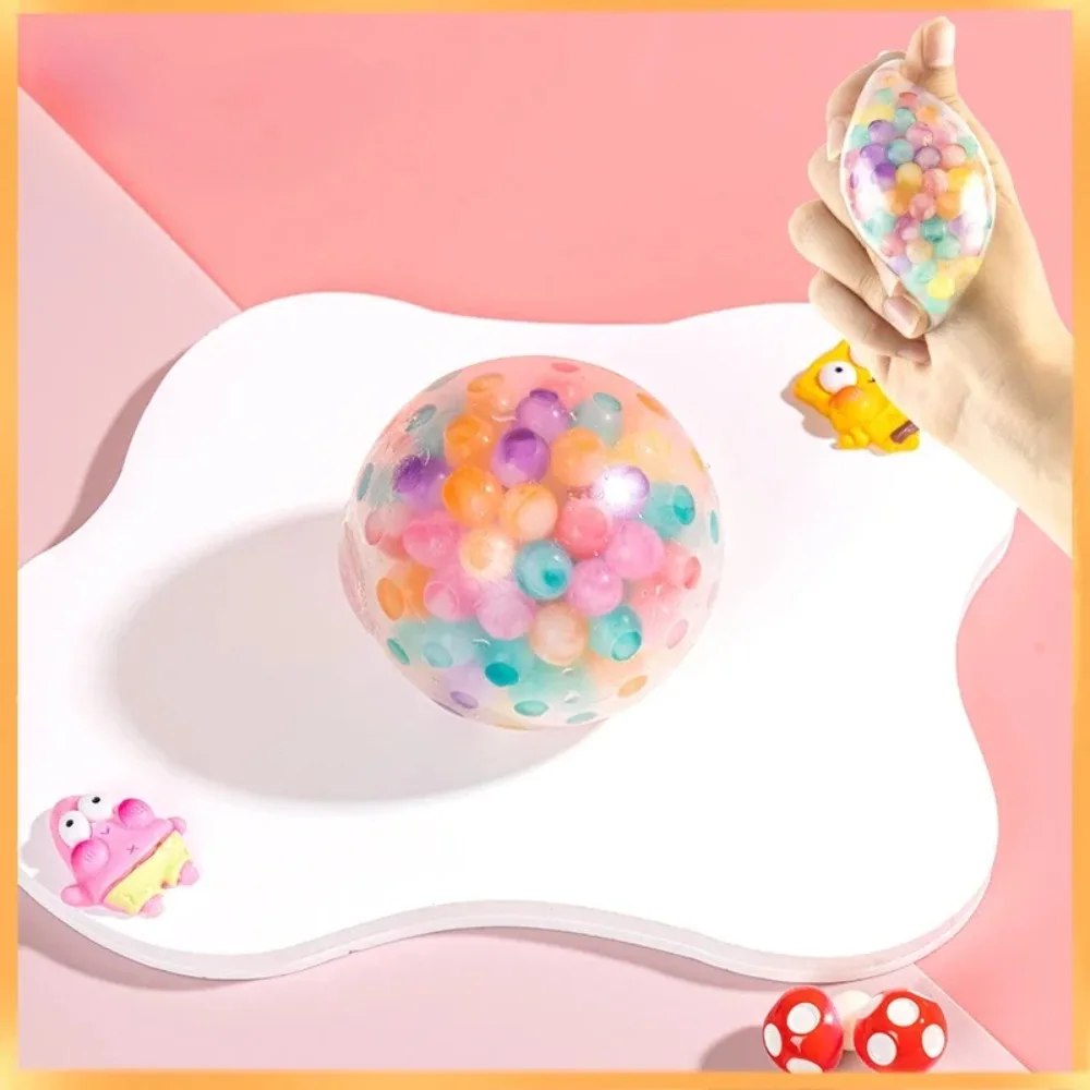 The Rainbow Bead che riduce la pressione della palla Squishy Fidget Toys divertente antistress riduce la pressione Prop per bambini e adulti