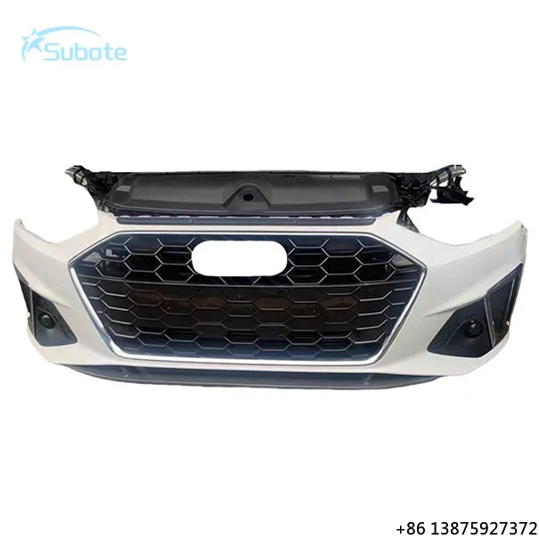Suitable for A4 Original Body Kit High-Quality Front Bumper with Grille Radiator Headlight and Front Bumper Assembly