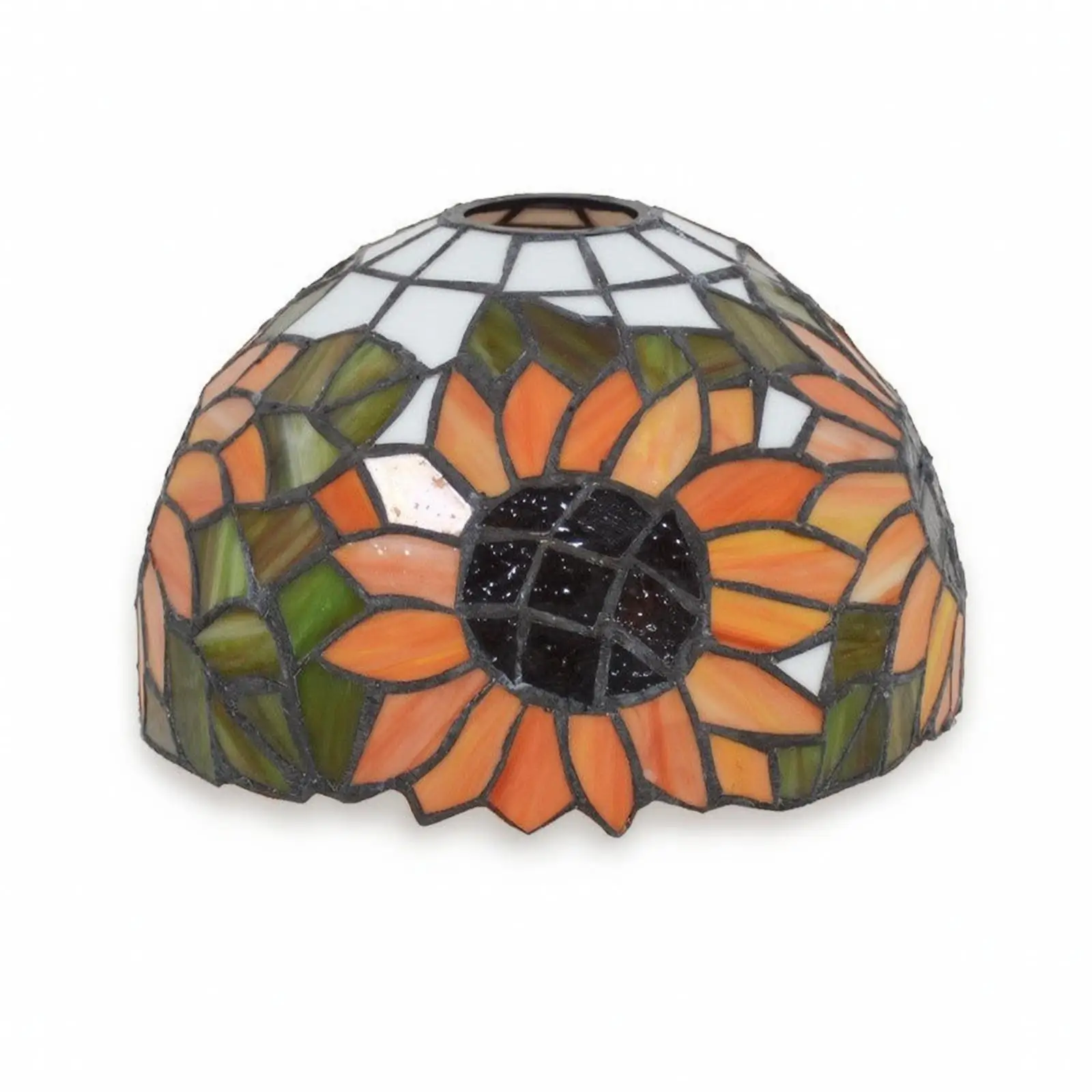 Designer Lamp Shade Stained Glass Copper Tin Frame for Ceiling Fixture Elegant Home Lighting