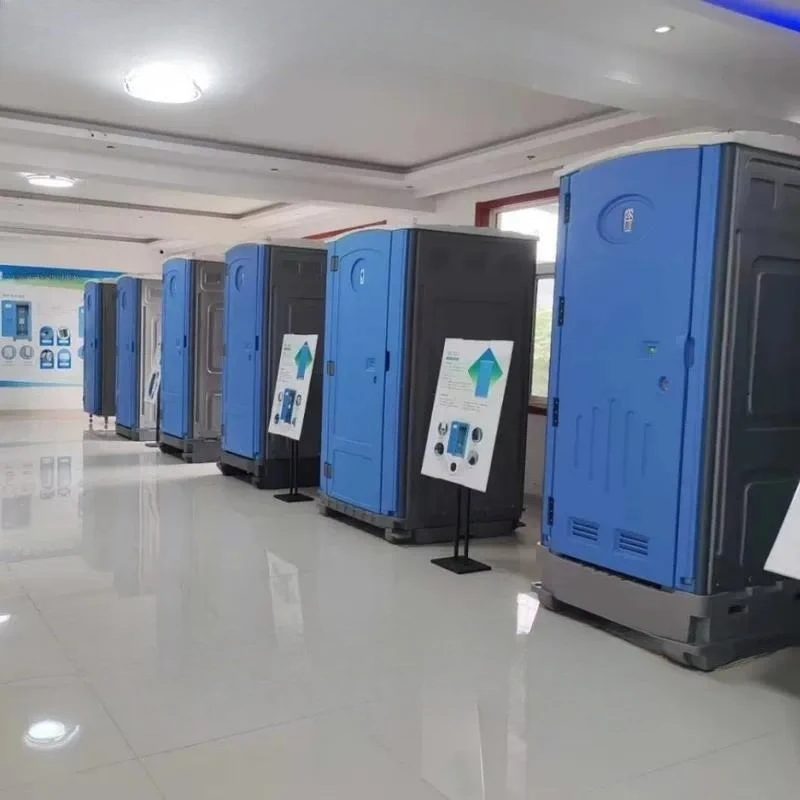 Portable Toilet with Sink Mobile Plastic Potty for Construction Sites Outdoor Camping Easy to Clean and Assemble Disassemble