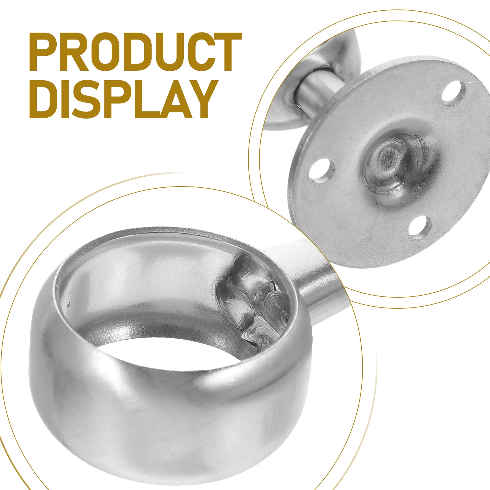 4 قطعة عالية الجودة خزنة من الفولاذ المقاوم للصدأ قضيب دعم تصميم المهنية الملابس قضيب المقبس ملحقات الحمام