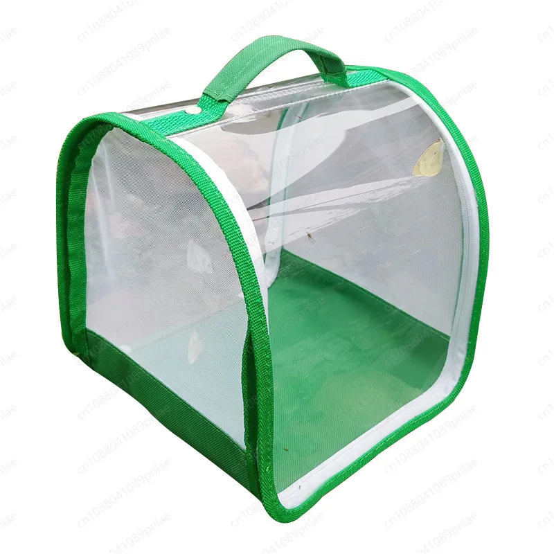 Reusable 360° Clear Insect Cage Foldable Portable Butterfly Breeding Cage for Kids Educational Insect Observation
