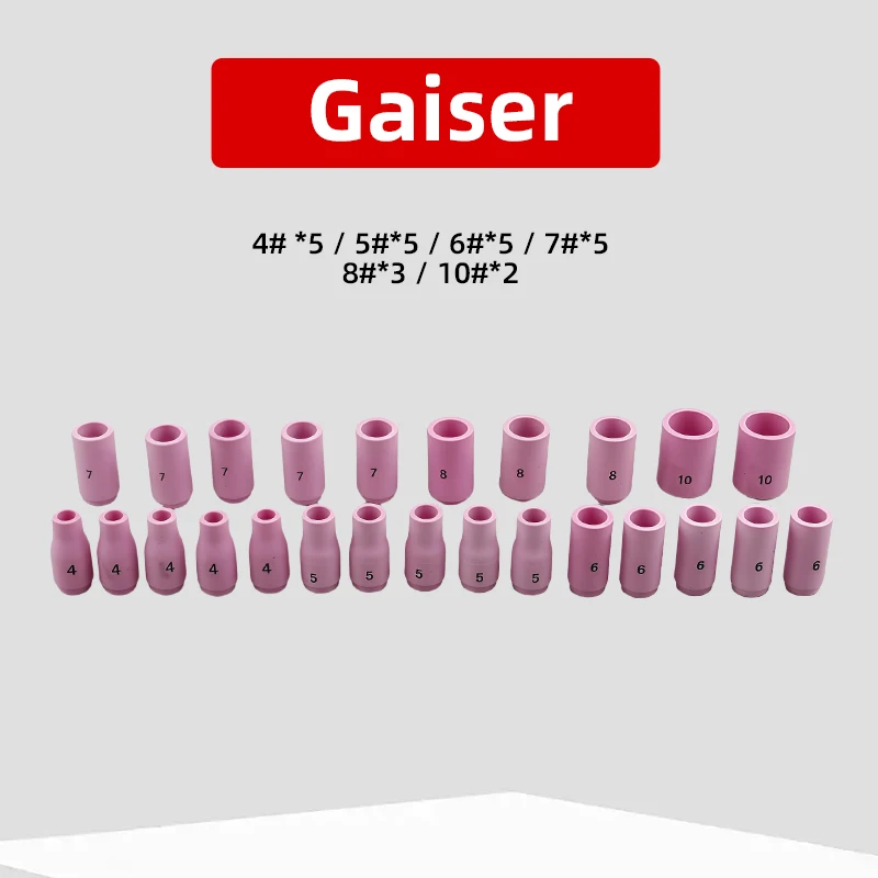 60 قطعة طقم شعلة لحام TIG 040 "~ 1/8" إعداد عدسة الغاز WP-9/20/25