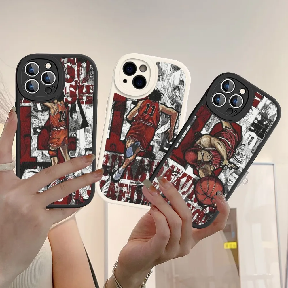 Japan Comic Slam Dunk Sakuragi Phone Case Hard Leather For IPhone 14 13 12 Mini 11 14 Pro Max Xs X Xr 7 8 Plus Fundas