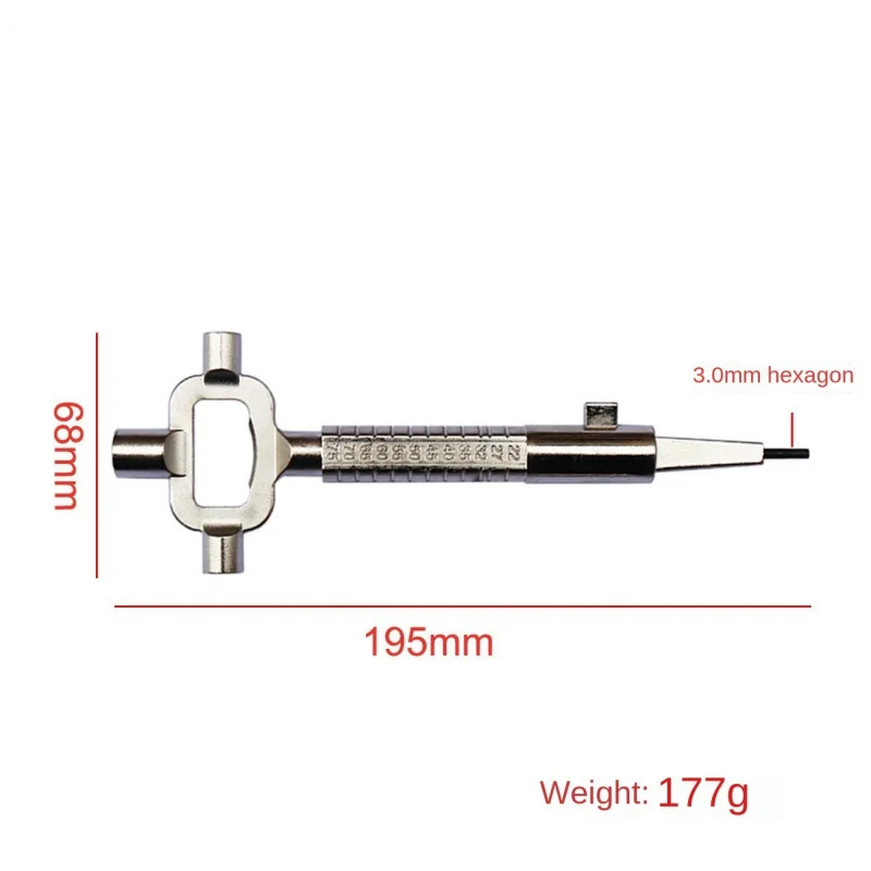 Lock Cylinder Auxiliary Adjusting Rod Body Adjustment Drive Tool Measuring Wrench Locksmith