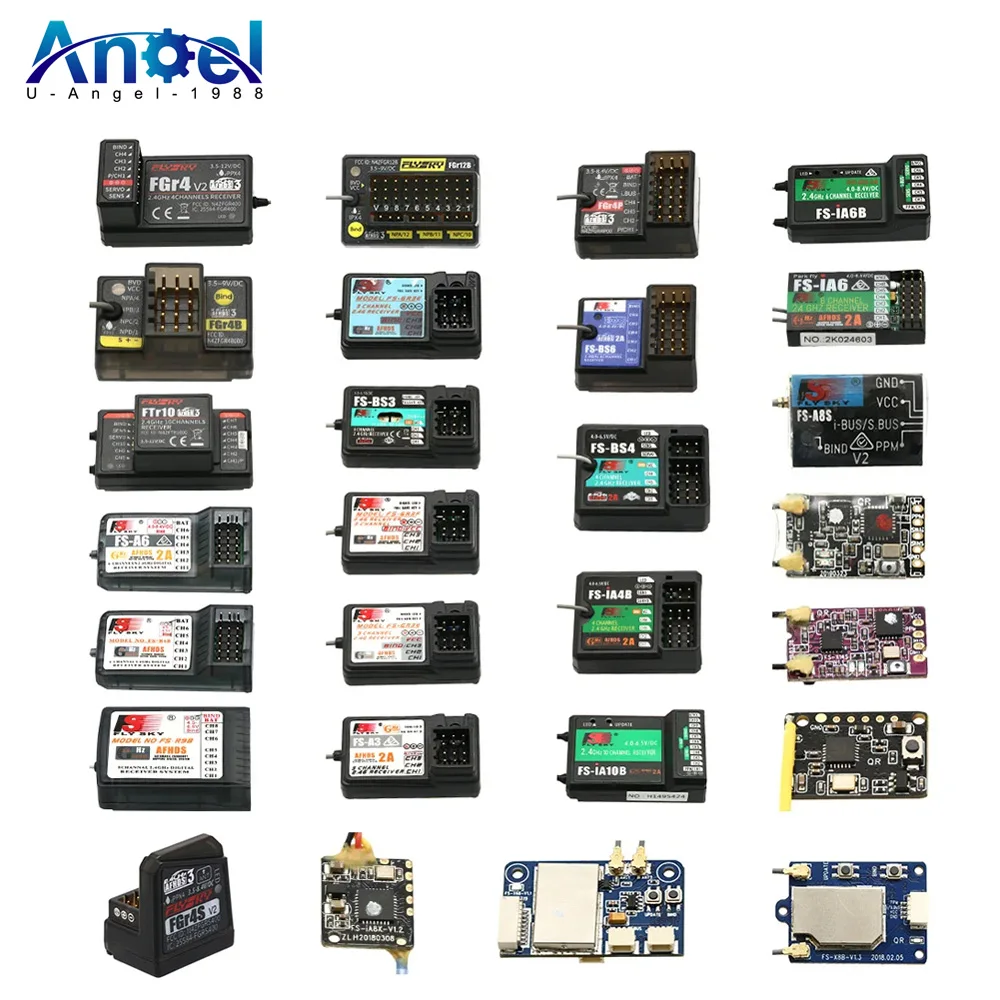 Flysky rc受信機,flysky送信機用,FS-GR3E, FS-A3, FS-A6, FS-R6B, FS-X6B, FS-iA6, FS-iA6B, FS-BS6, FS-A8S, FS-R9B, FS-iA10