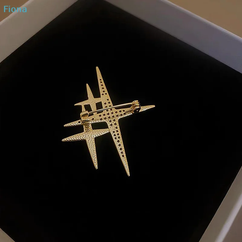 ✔Simple Personality Star High-end Sense Brooch Cute Trendy Design Corsage Fashion Pin For Evening Banquet Suit Emblem Jewelry