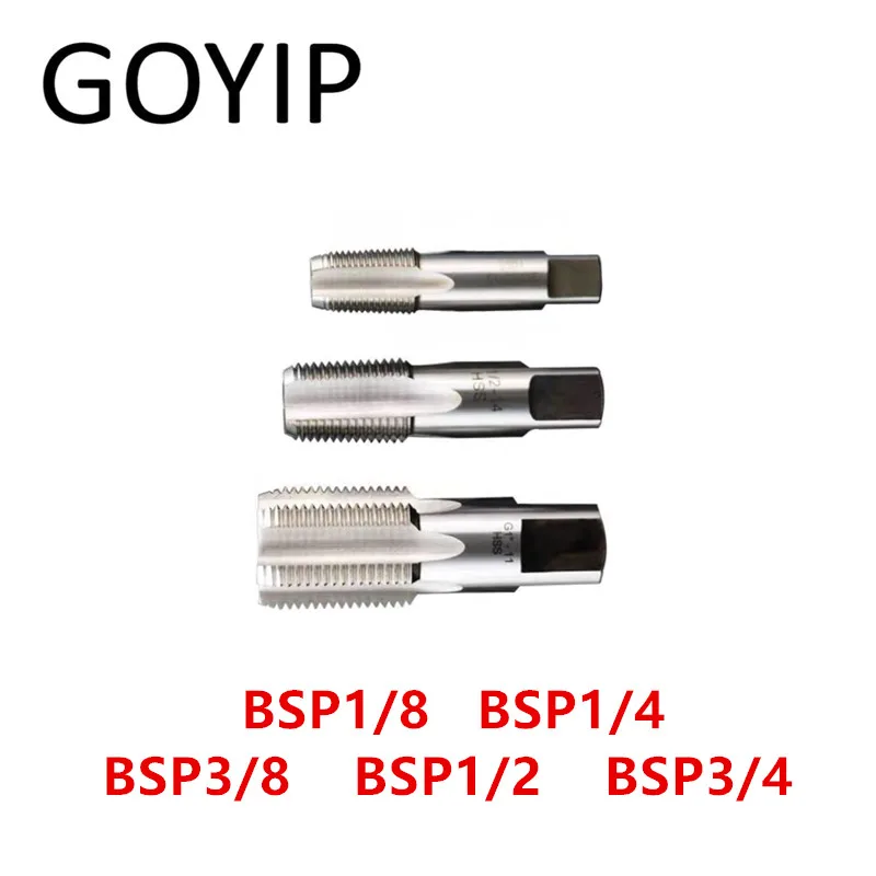 

5 Pieces BSP 1/8 1/4 3/8 1/2 3/4 BSP Type Threading Taps British Standard Pipe Taper