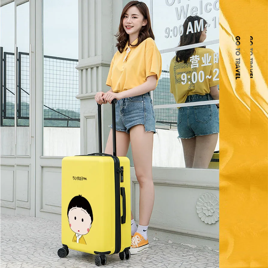 

Free Shipping 18"20"22"24"26"28 Inch Women Large ABS Trolley Suitcase With Wheels Men's Travel Rolling Luggage Bag Valise Voyage