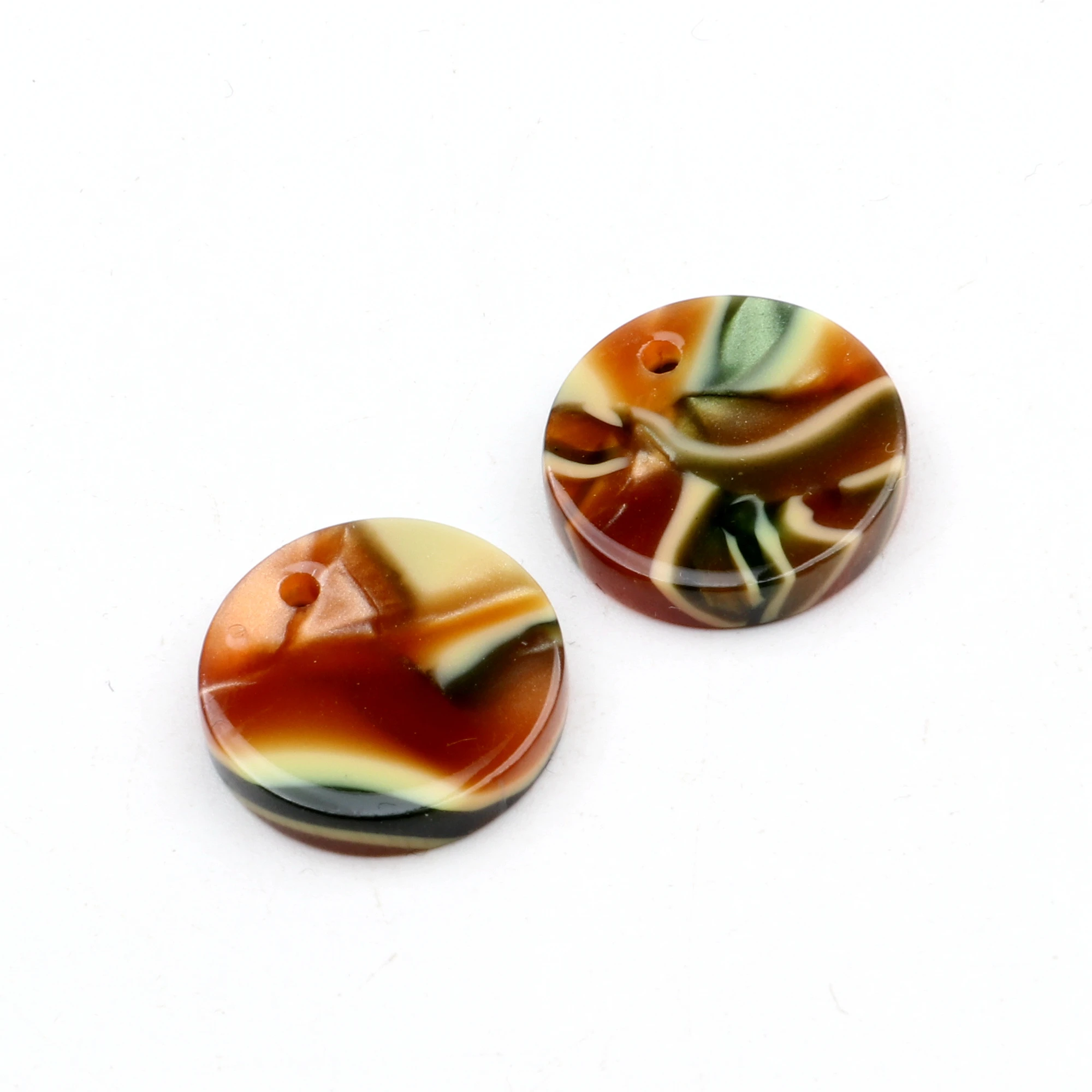 Leopard Print Tortoise Shell Earring Charm for Jewelry Making
