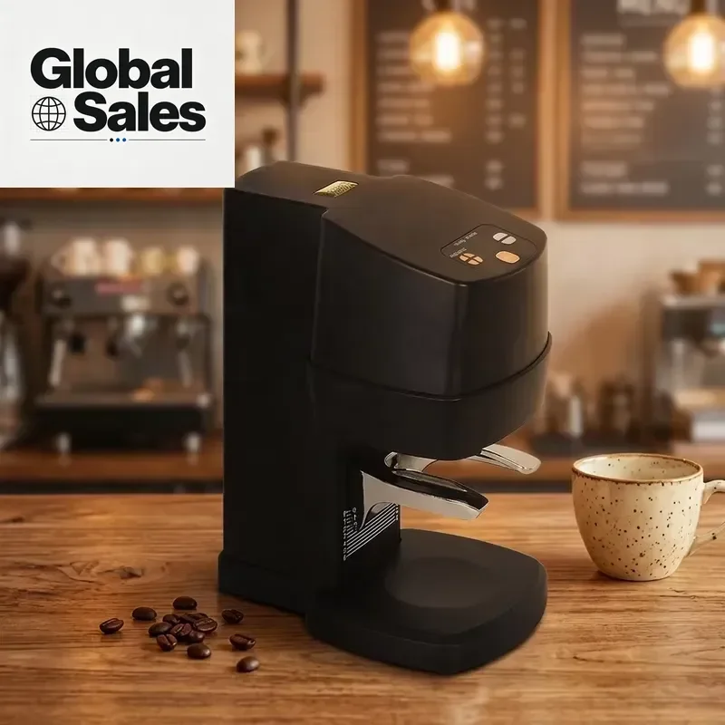 Automatic Coffee Tamper Machine, Electric Espresso Tamper with Consistent 30lb Pressure Commercial Grade for Cafe & Home Use