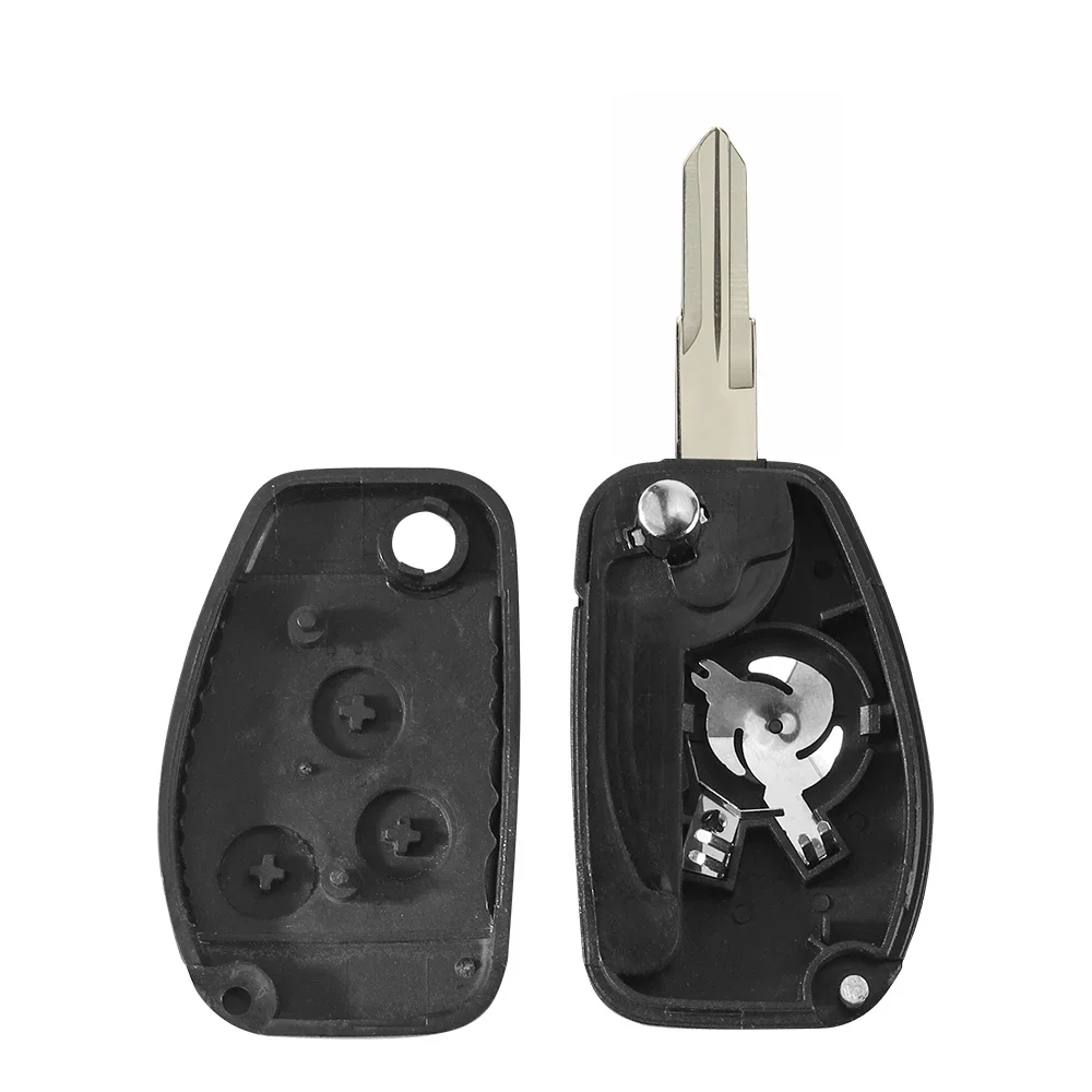 KEYYOU 1PCS Modified Car Key 2/3Buttons Folding Fob For Renault Dacia Modus Logan Clio Espace VAC102 Ne72 Blade