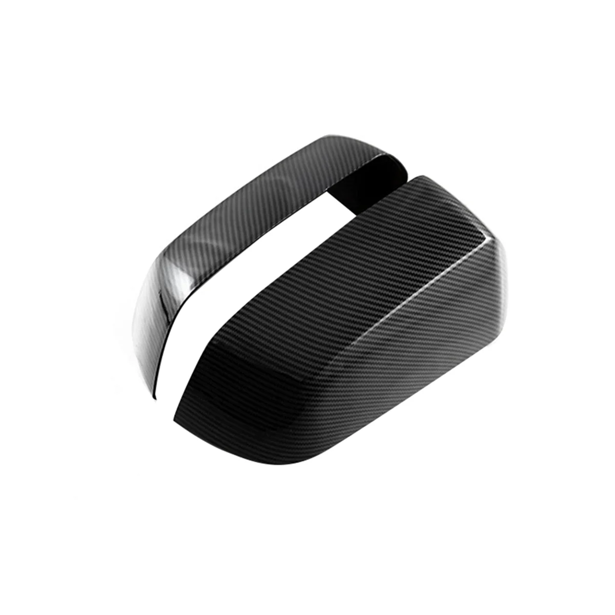 

For Ford Ranger 2023 2024 Car Side Door Rear View Mirror Cover Cap Trim Accessories ABS Carbon Fiber