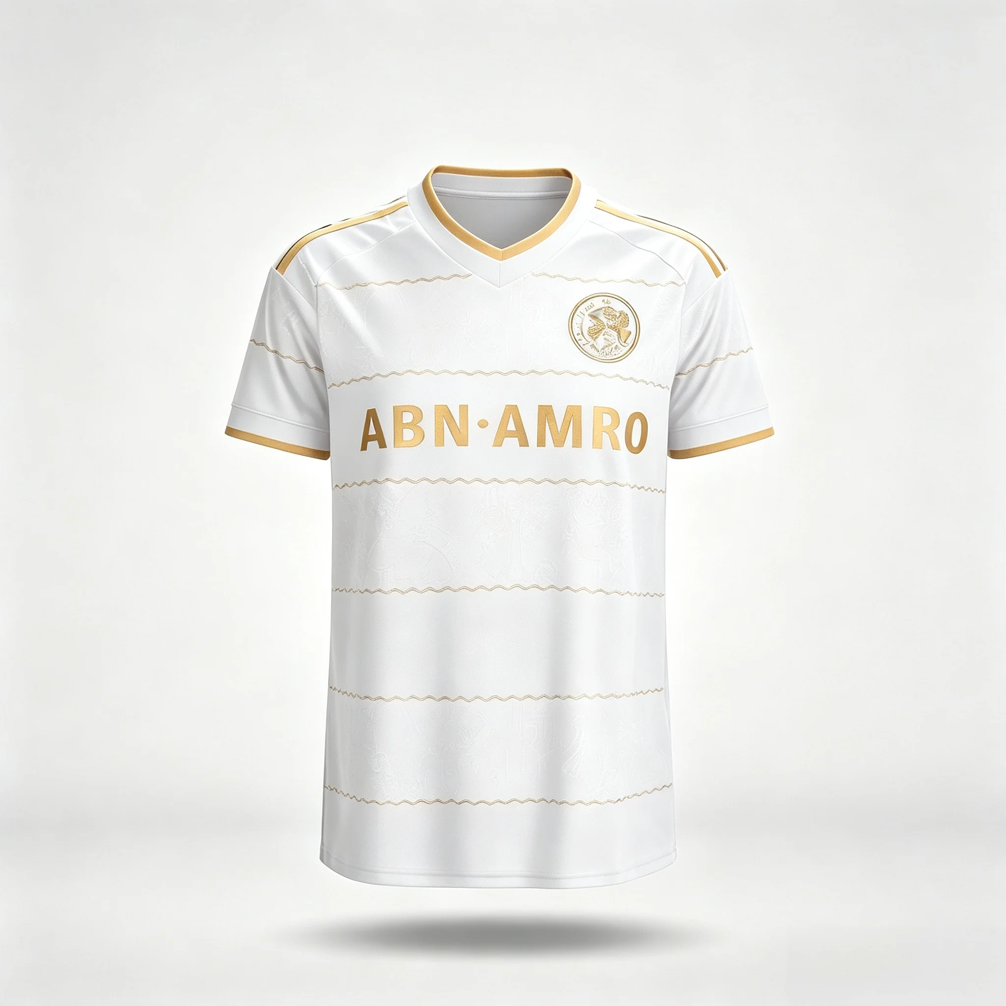 Ajax Retro Fußballtrikot Herren Marineblau Gold Kurzarm Fußballshirt Vintage Fußballfan-Trikot Familien-Partnerlook – Detail 9