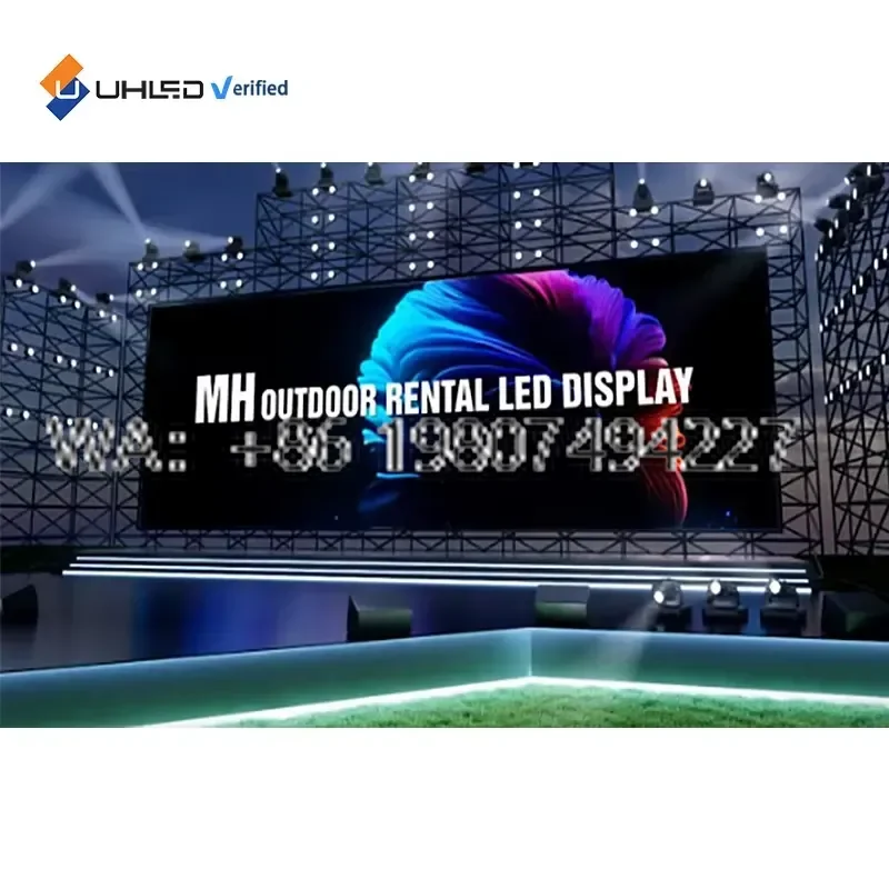 for Outdoor High Brightness Rental LED Display Screen 4x3m Video Wall P4.81 Stage Large Screen Project Performance LED Wall