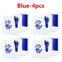Newborn Baby DIY Hand And Footprint Kit Ink Pads Photo Frame Handprint Toddlers Souvenir Accessories Safe Clean Baby Shower Gift 6