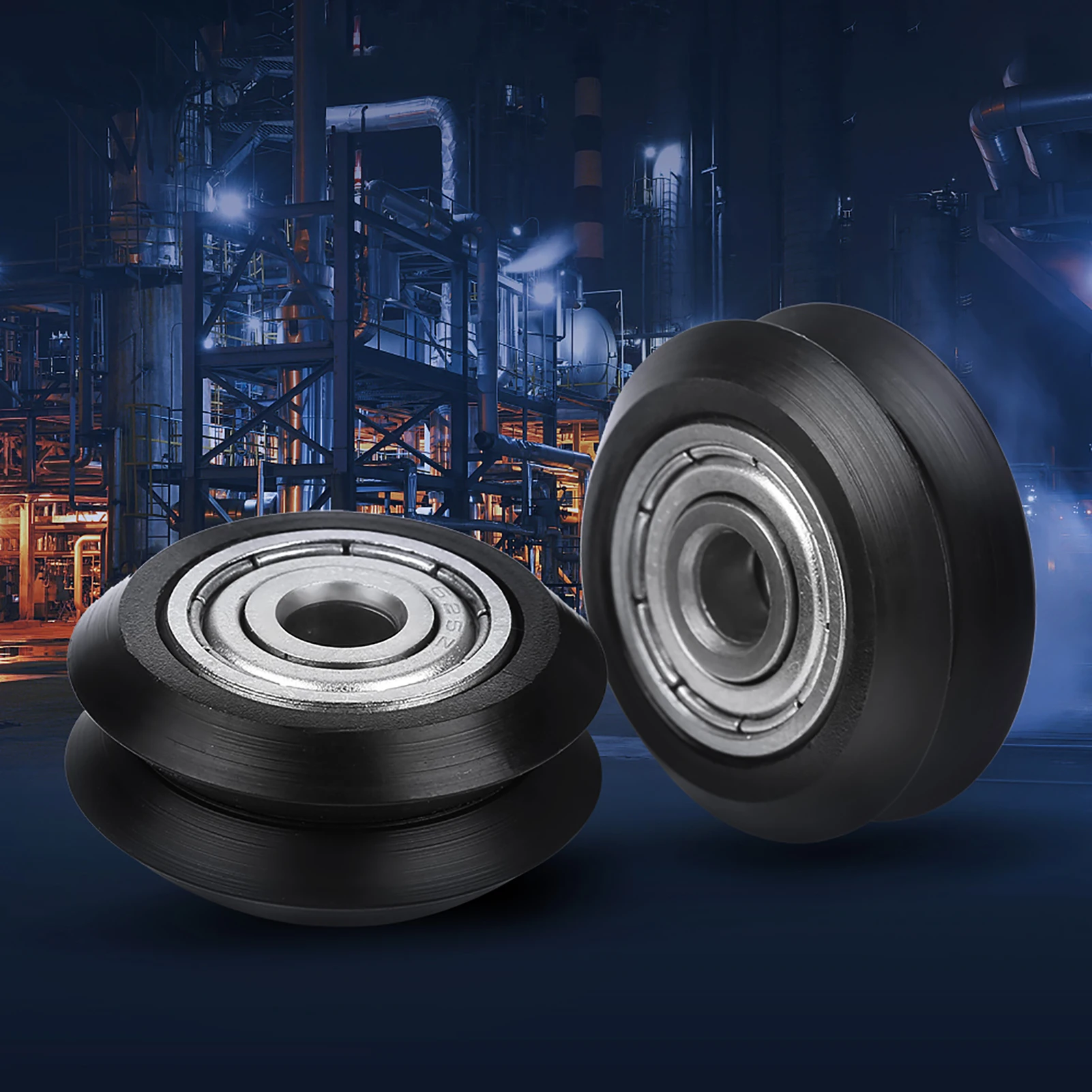 V Shape  Wheel 5mm Bore 625 Bearing Pulley Accessories for CNC 3D Printer 3D Printer Pulley V Type Pulley CNC Wheel