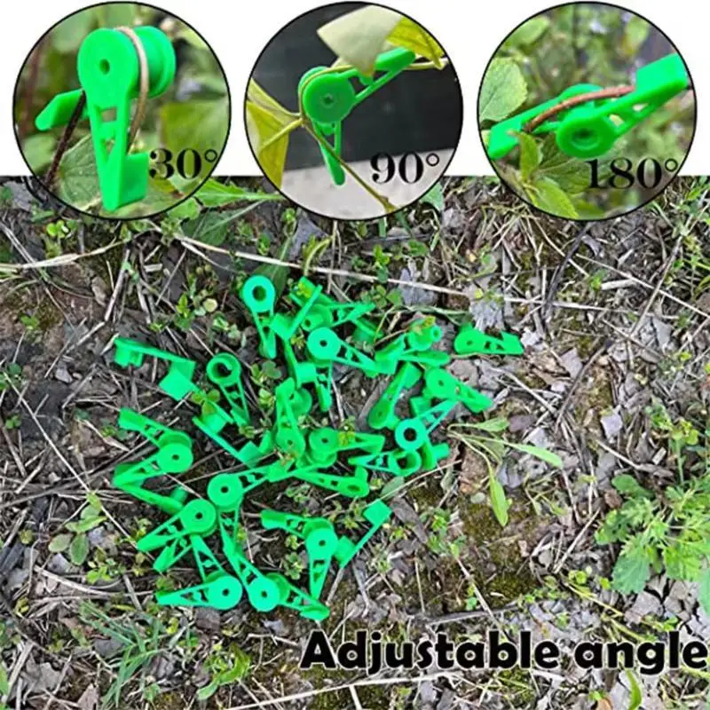 20PCS Plant Clips 360° Adjustable Plant Branch Bending Training Clips Plant Bending Clips Planter Holder Garden Stem Trainer Cli