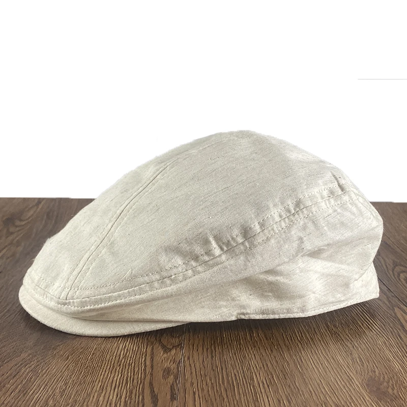 White Ivy Cap Grid Flat Caps For Men Women Summer Breathable Flax Hat Driving Hats Newsboy Caps Driver Ivy Hat Baker Cap NZ286