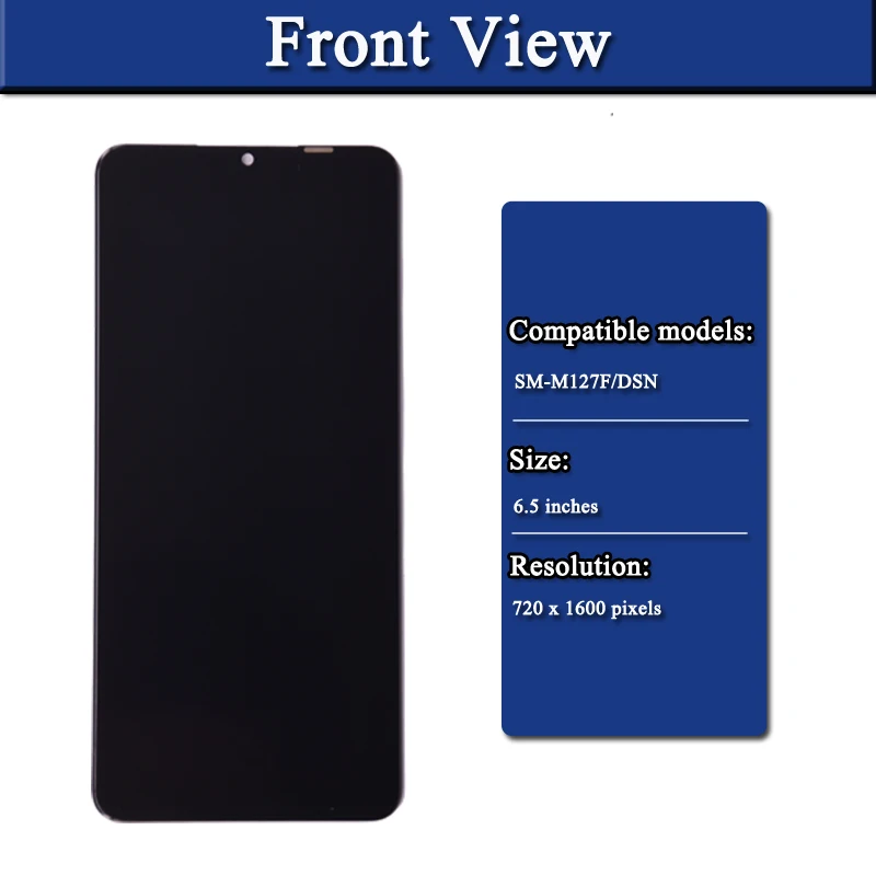 6.5\'\' Display For Samsung M12 M127 LCD Touch Screen Digitizer Replacement Accessory SM-M127F/DSN Display Repairment